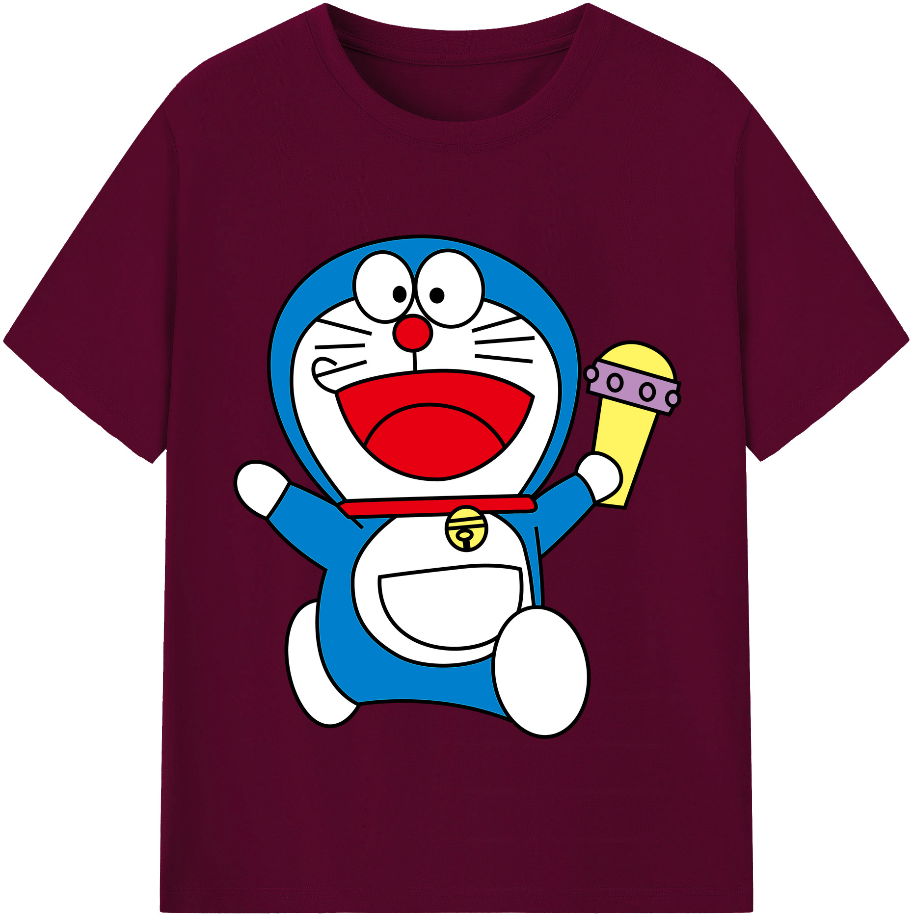 （画像用） ドラえもん Doraemon レディースカジュアルプリントTシャツ（綿100％）